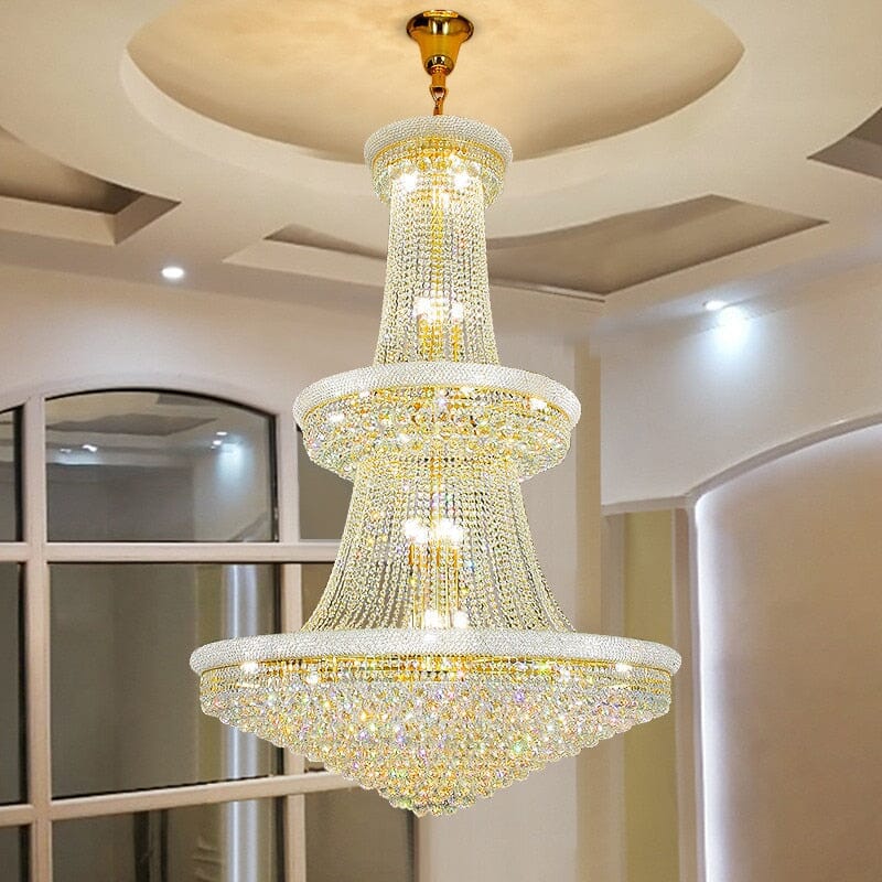 Crystal chandelier for deals staircase