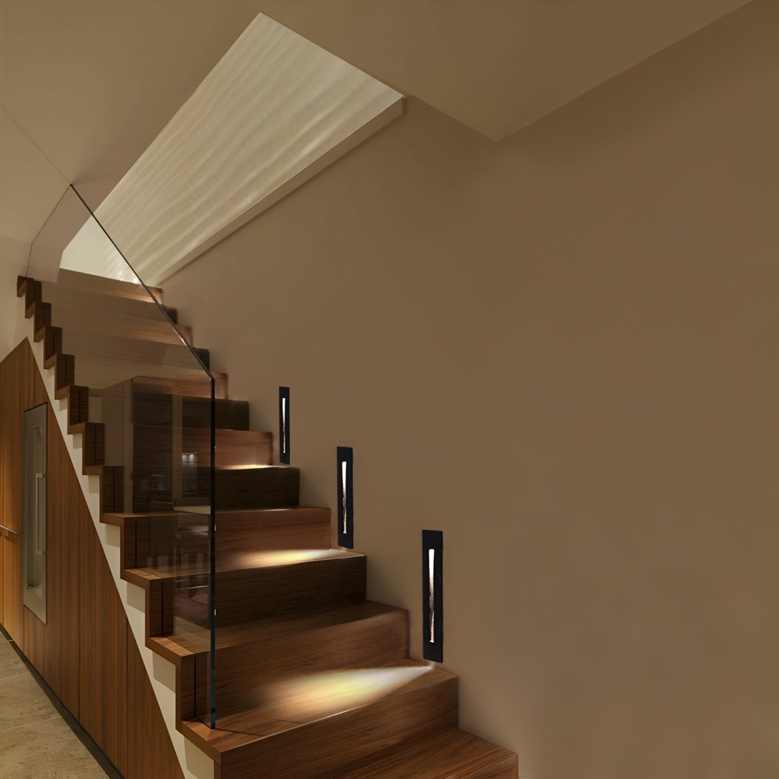 Recessed LED stair light