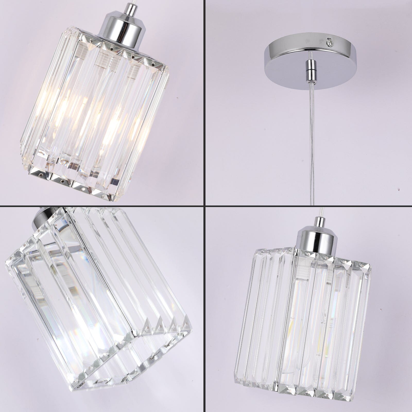 Modern Crystal Glass Pendant Light