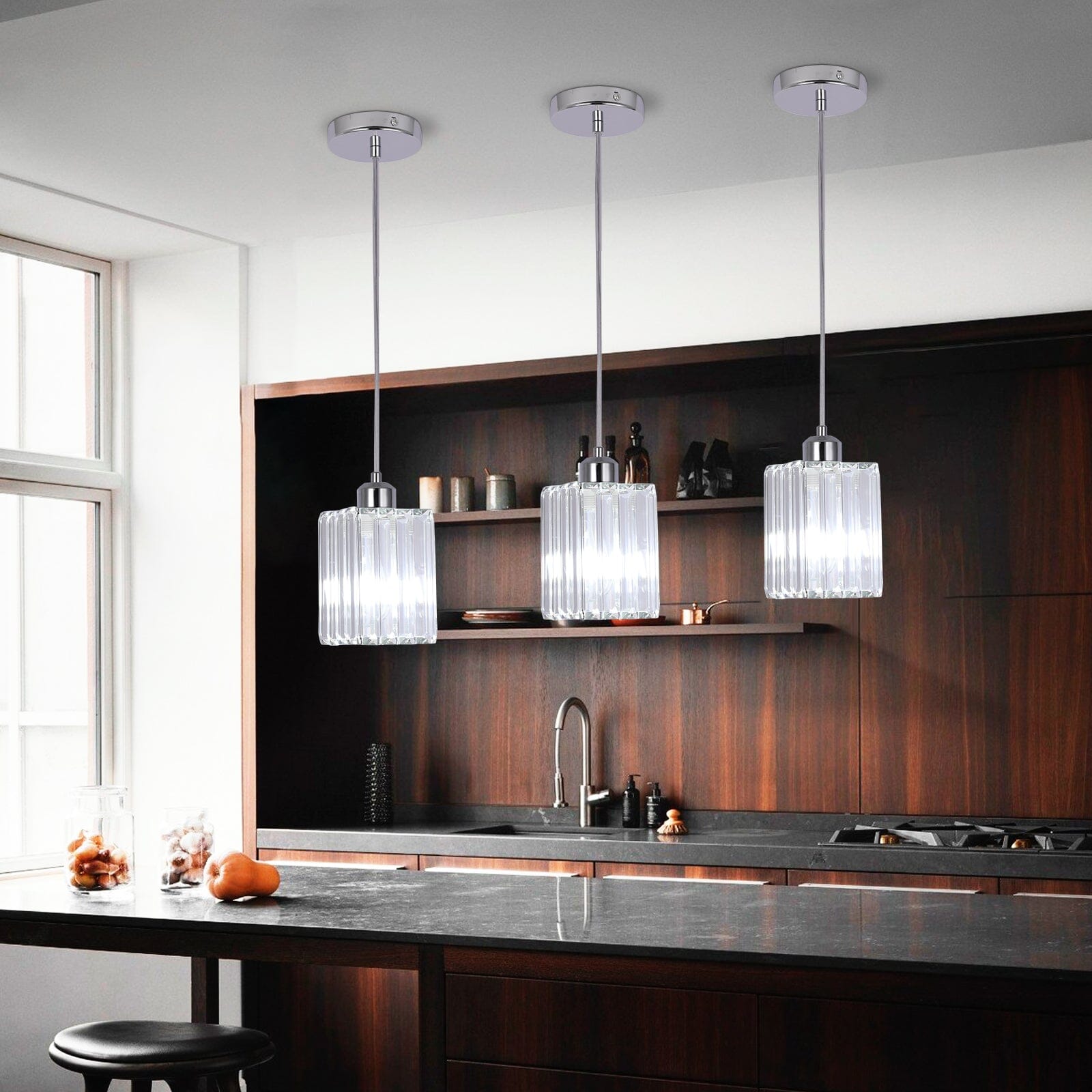 Modern Crystal Glass Pendant Light