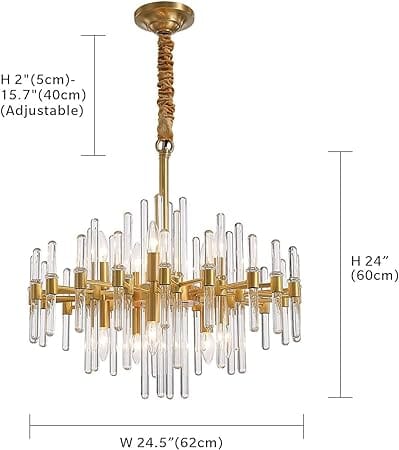 Crystal Vertex Chandelier