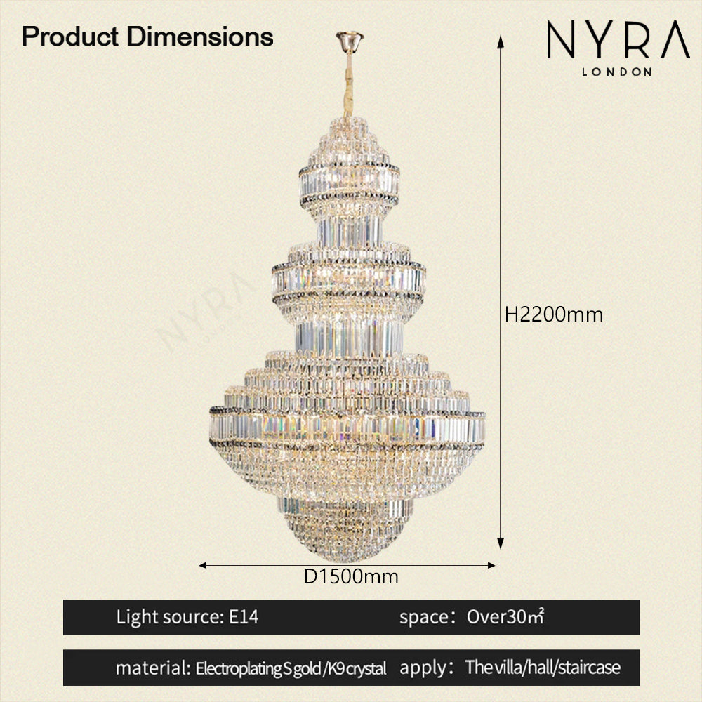 Nyra Royal Crystal Chandelier