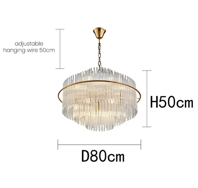 NYRA Luna Crystal Droplet Chandelier Collection – NYRALONDON