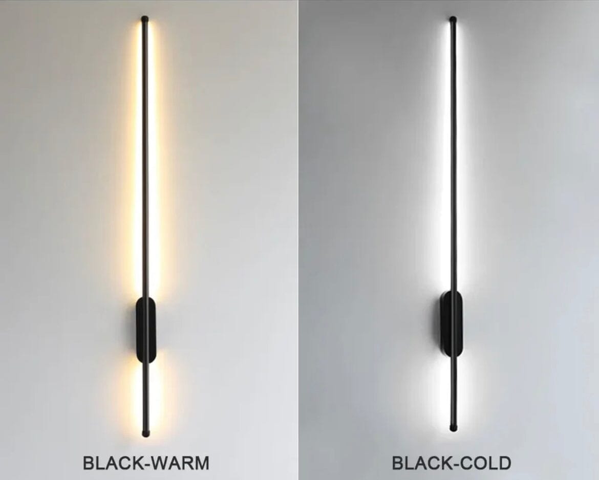 NYRA Black Tube Wall Lamp