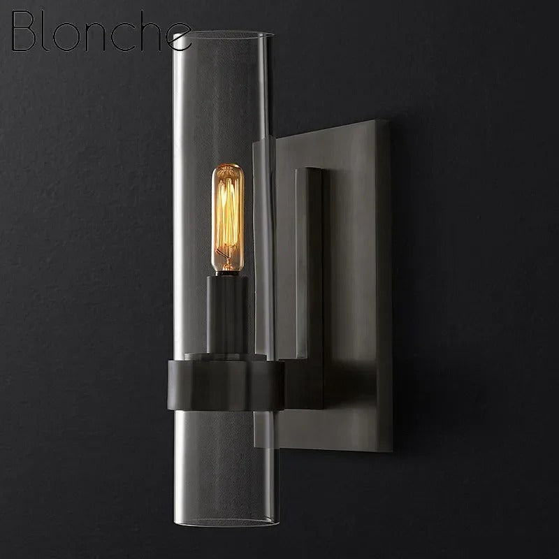 Obsidian Flame Sconce