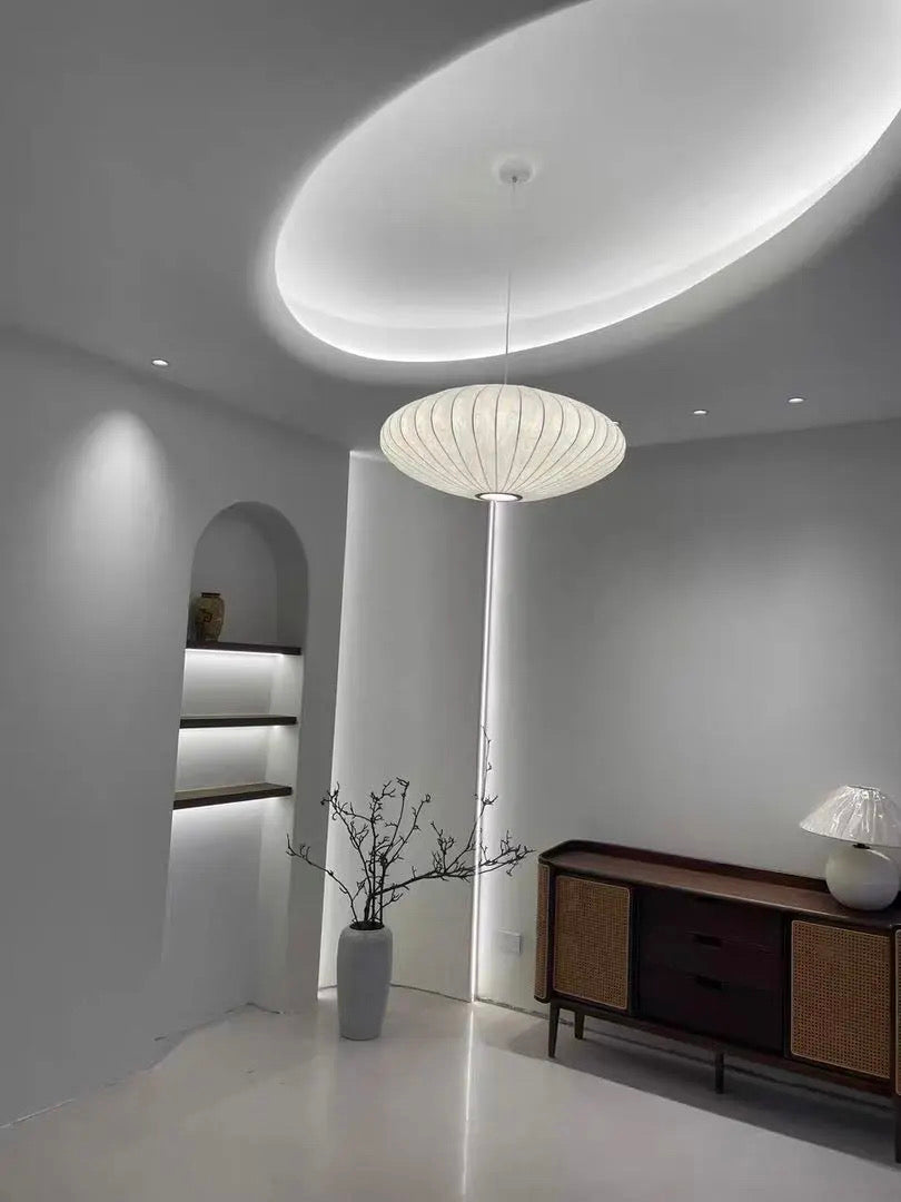 Silk Oval Pendant Lamps