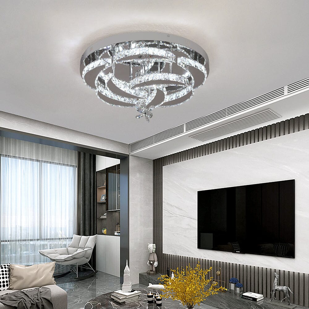 Crystal Rose Ceiling Chandelier