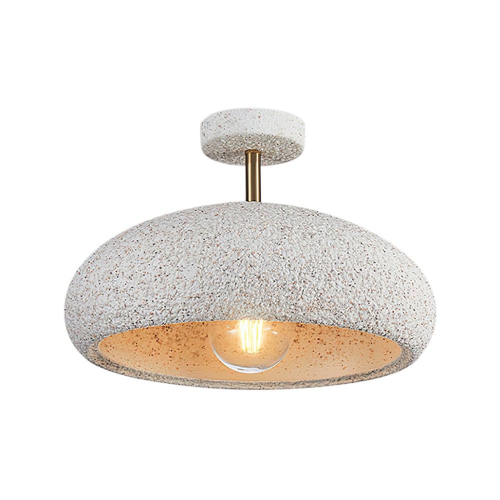 Speckled Stone Halo Ceiling Light