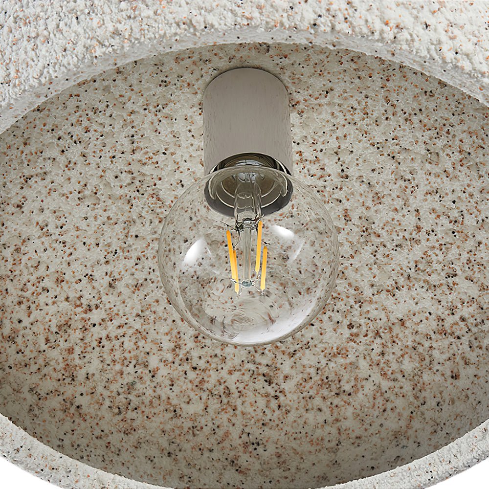 Speckled Stone Halo Ceiling Light