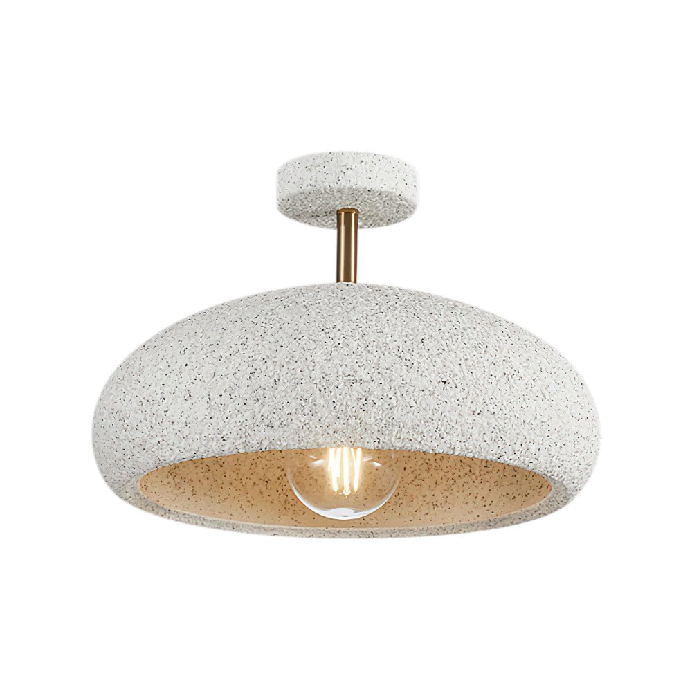 Speckled Stone Halo Ceiling Light