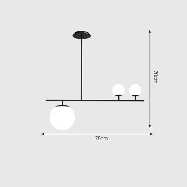 Elodie Minimal Ball Chandelier