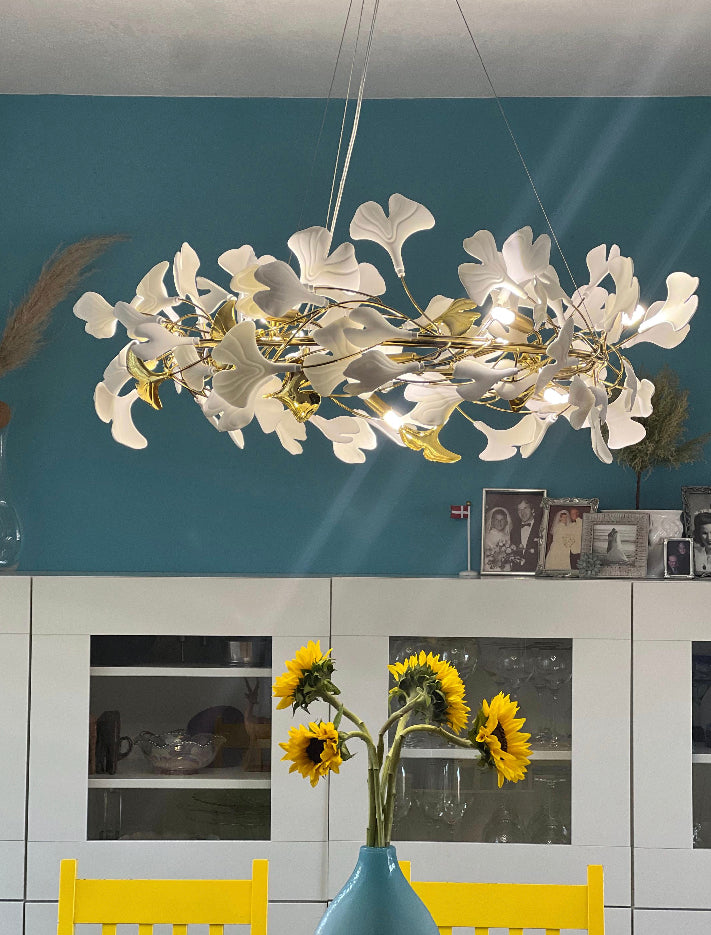 Ceramic Petal Chandelier