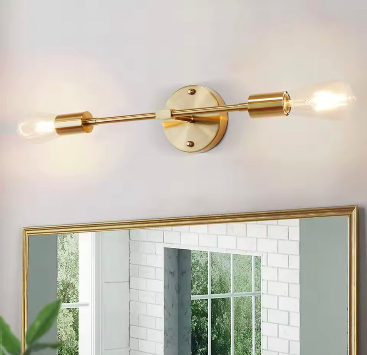 LuxeLine Twin Sconce