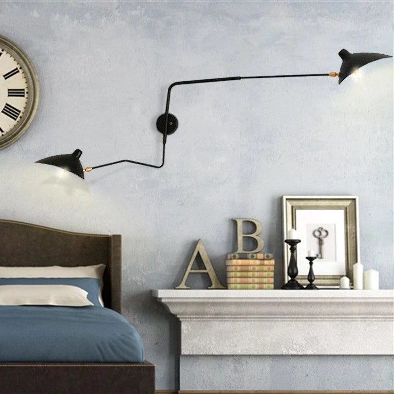 Dual Arc Modern Wall Lamp