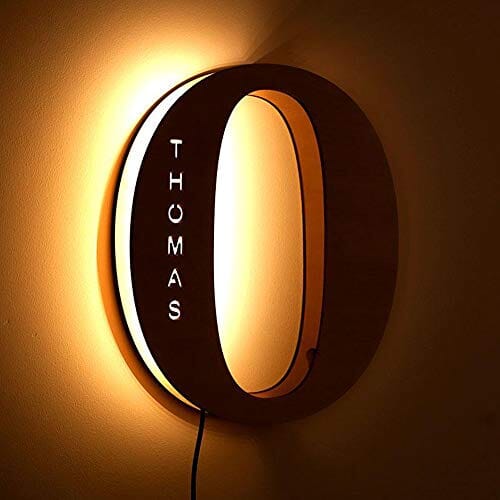 Alphabet LED Wall Lamp