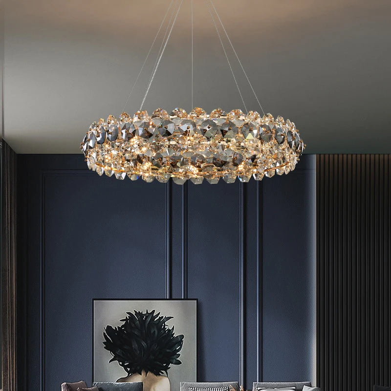 Maya Round Crystal Chandelier