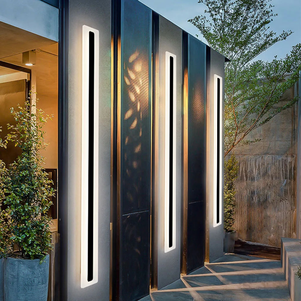 Chelsea Outdoor Long Strip Wall Lamp