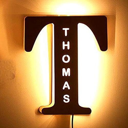 Alphabet LED Wall Lamp