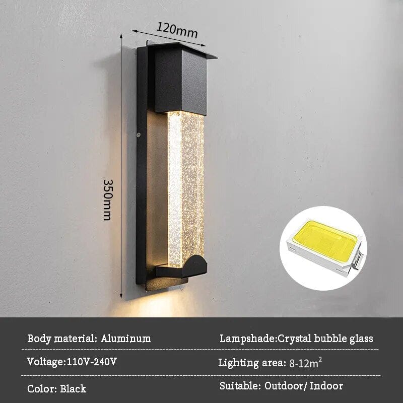 Lava waterproof wall light