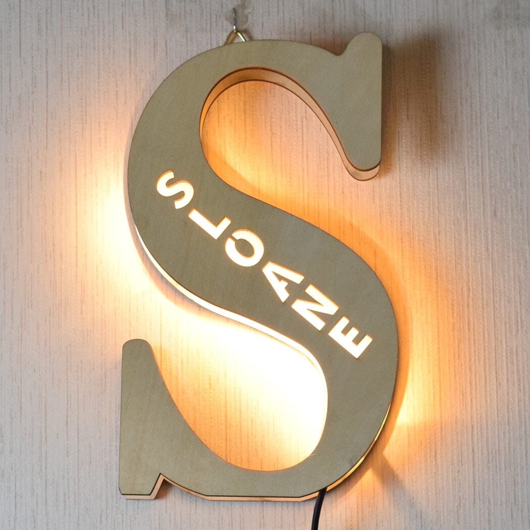 Alphabet LED Wall Lamp