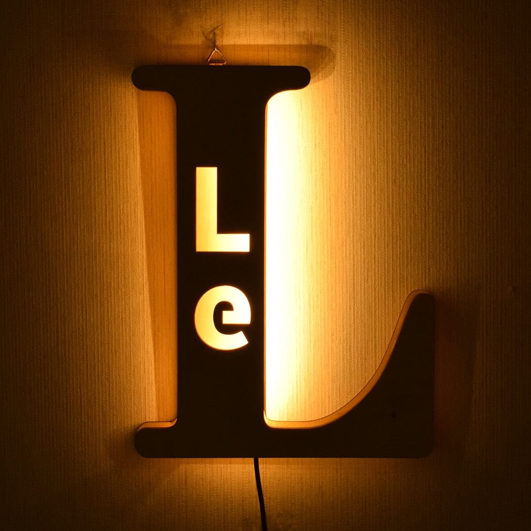 Alphabet LED Wall Lamp