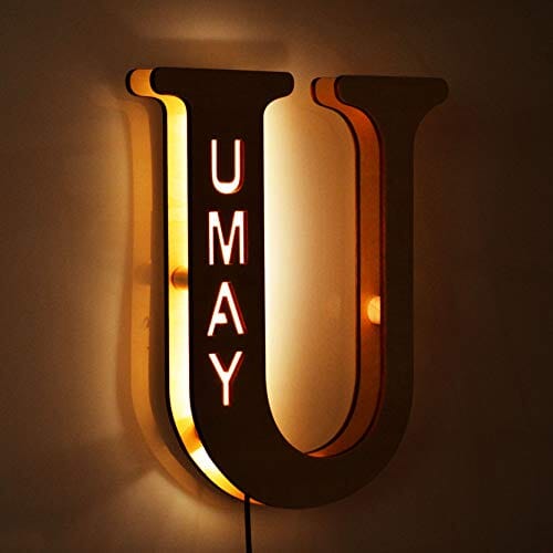 Alphabet LED Wall Lamp