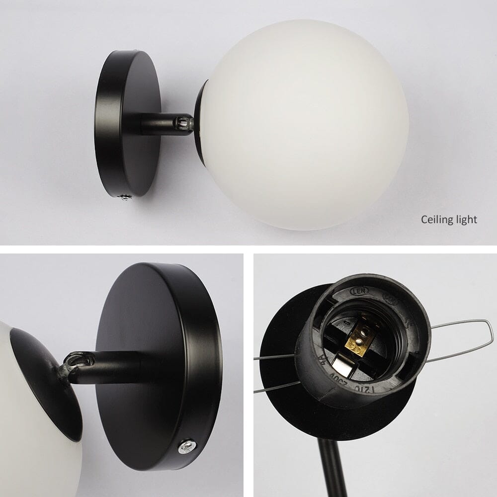 Nordic Minimalist Round Glass Ball Ceiling Lamp