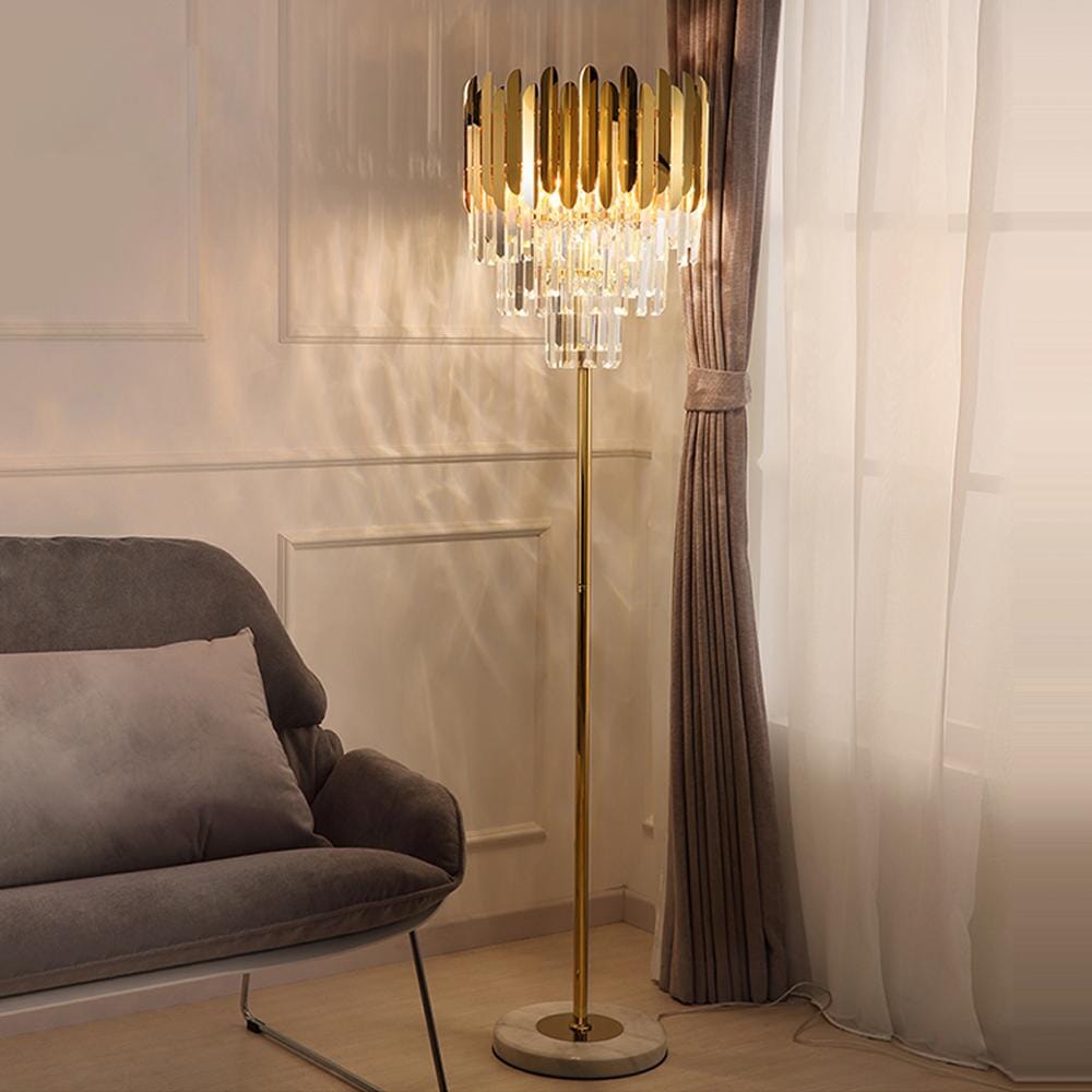 Ivy Crystal Floor & Table Lamp