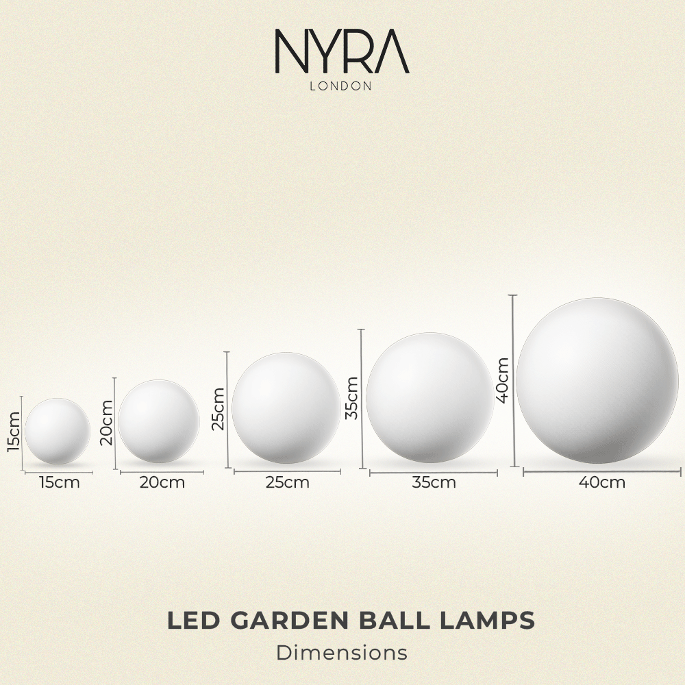 NYRA LED Garden Ball Lamps