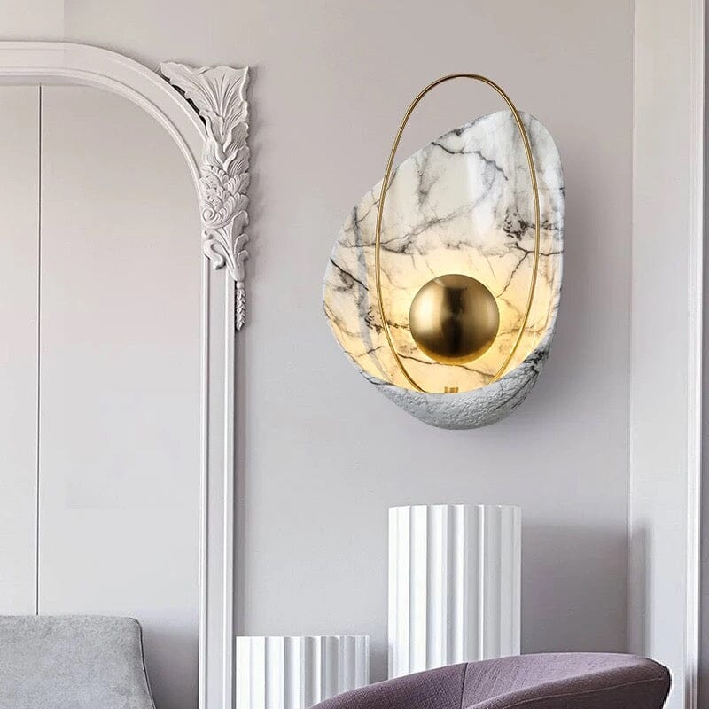 Luxury Imitation Marble Wall Lamp