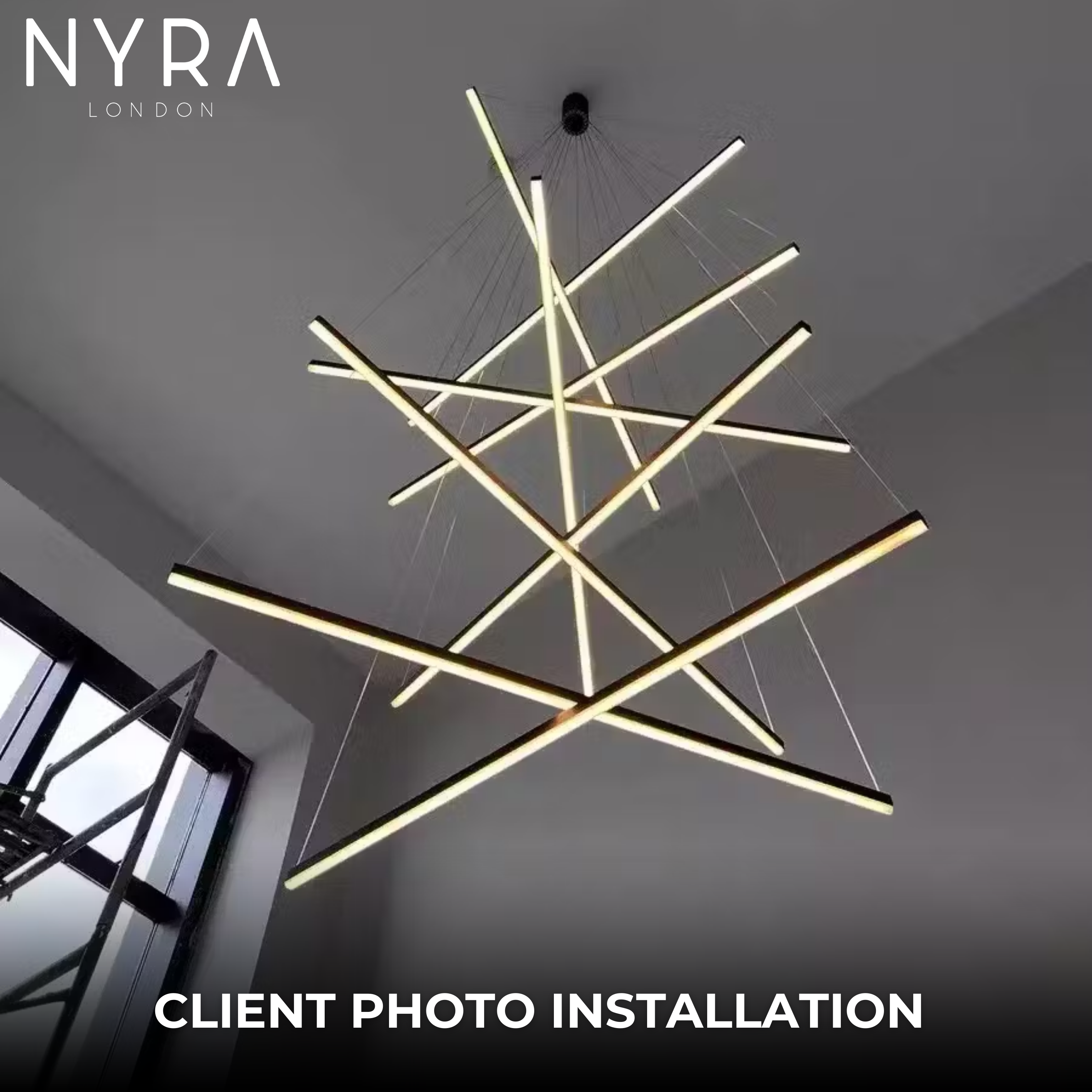 Modern Duplex Chandelier