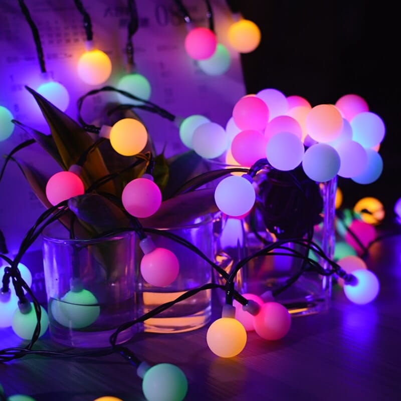 LED Round Solar Fairy Lights