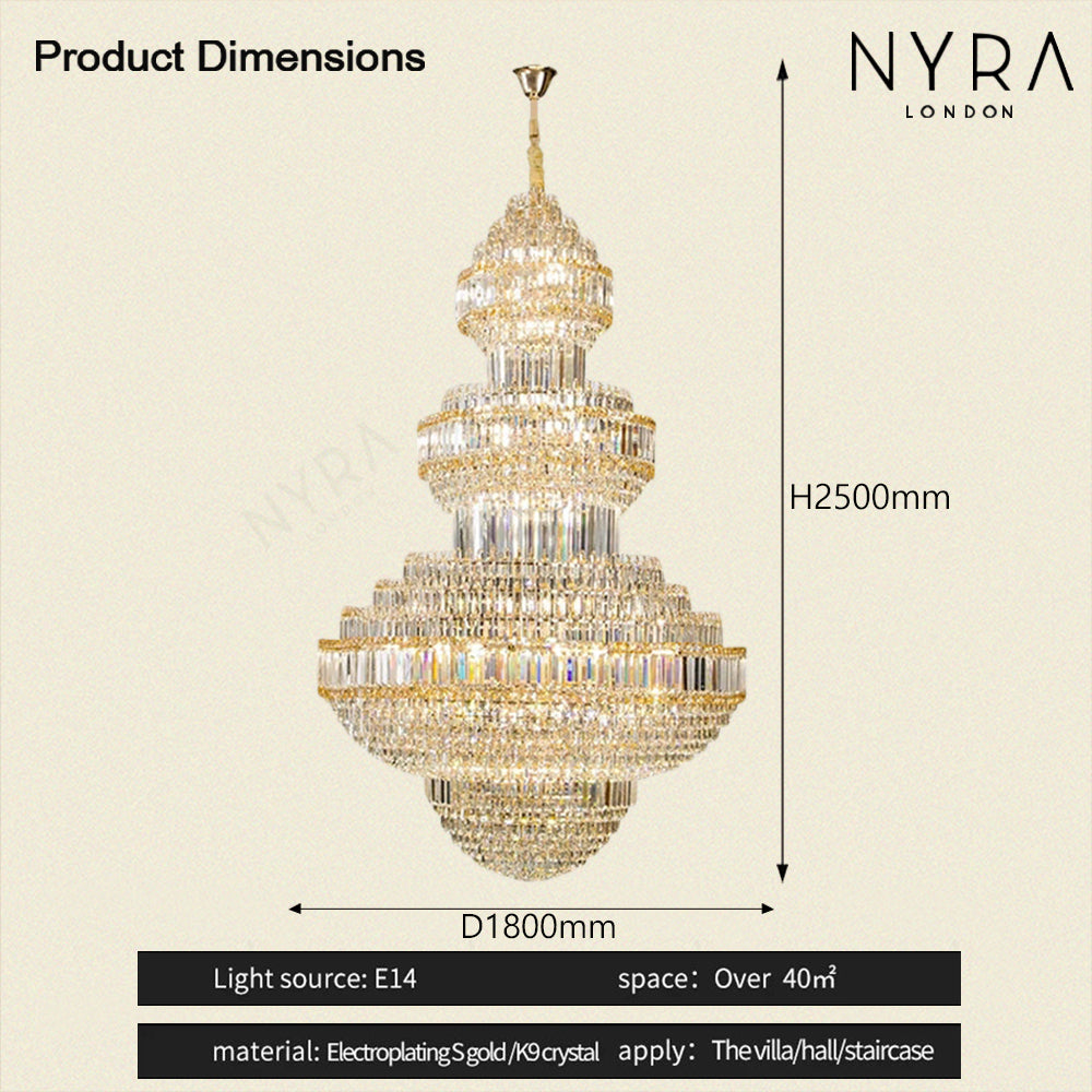 Nyra Royal Crystal Chandelier