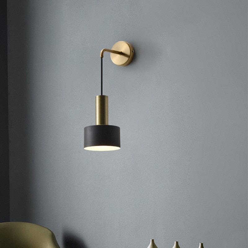 Modern Black And Gold Sconce