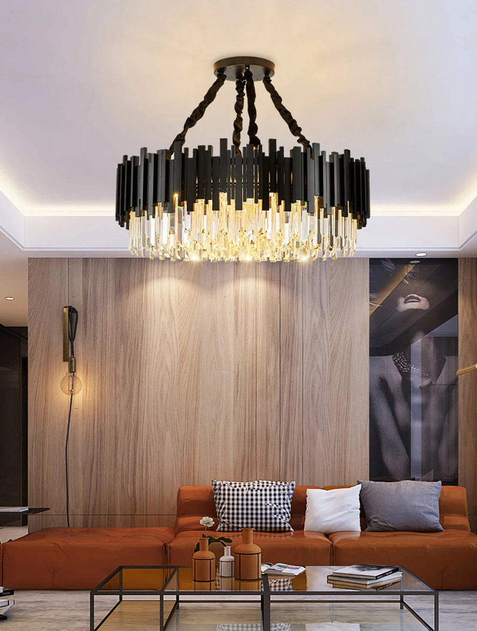 The Royal Black Crystal Chandelier