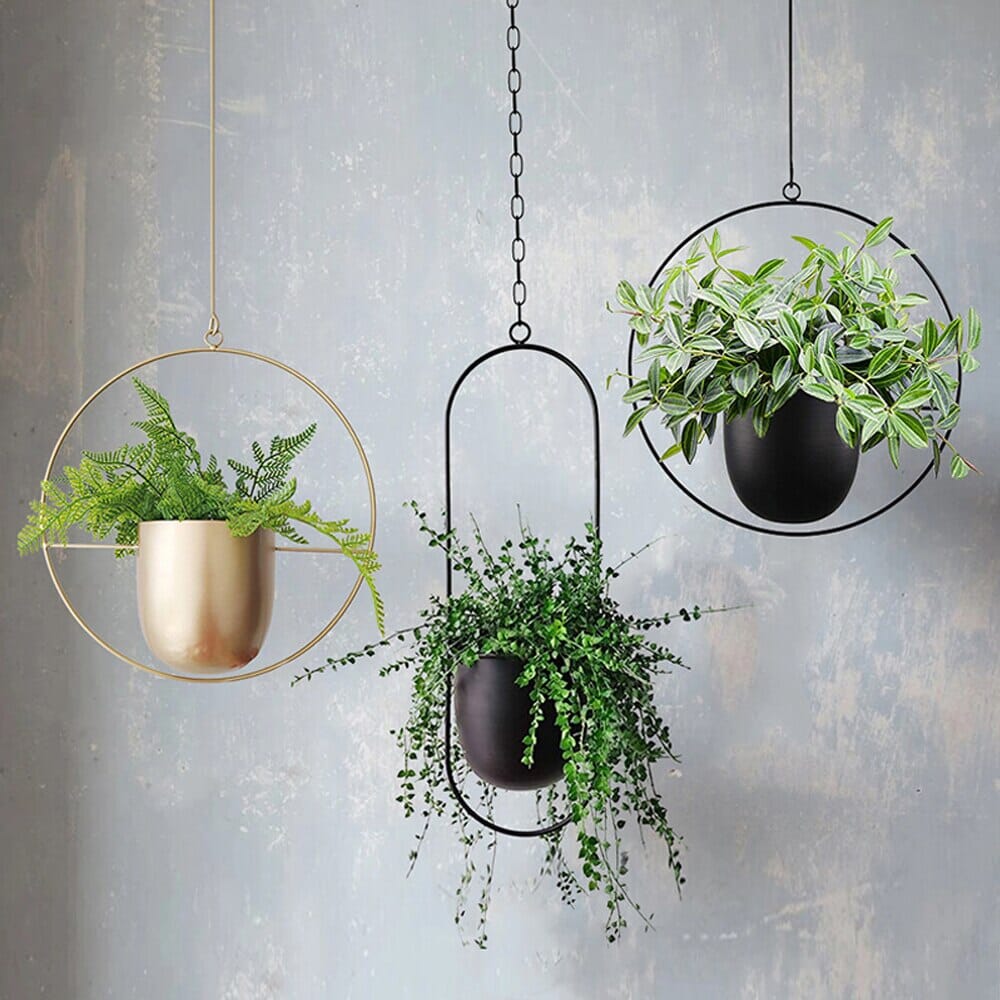 NYRA Nordic Metal Wall Hanging Pots