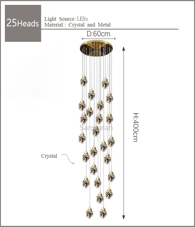 Modern Nordic Crystal Chandelier – NYRALONDON