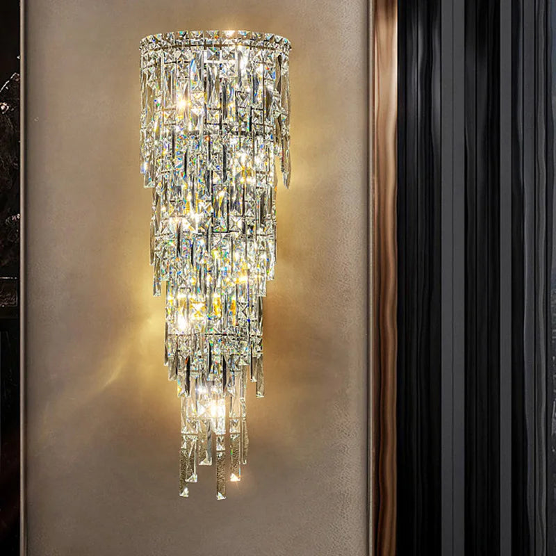 Crystal Rainfall Wall Lamp