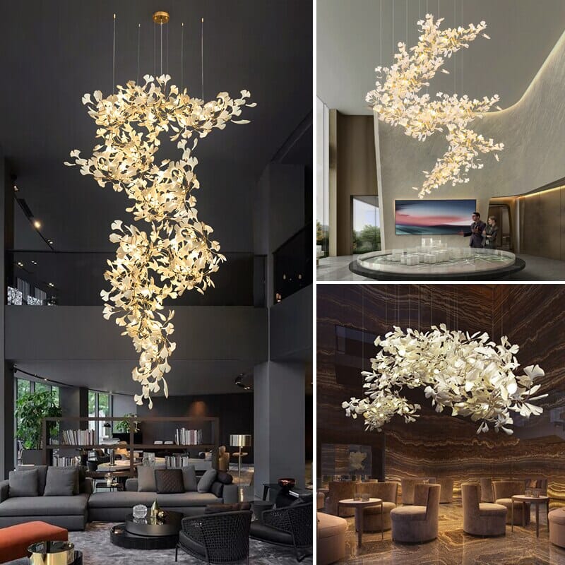 Ginkgo Leaf Chandelier