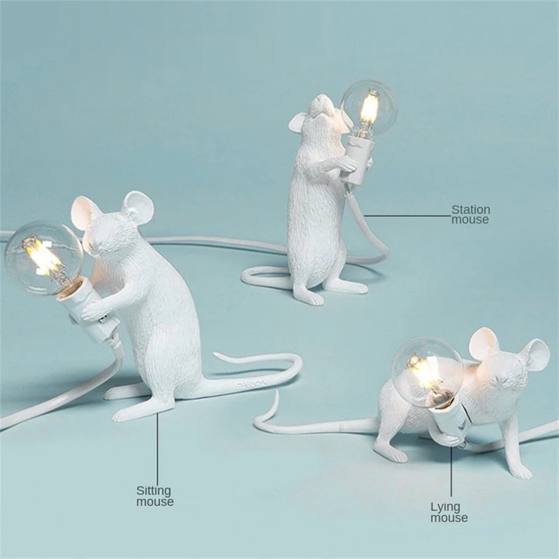 Resin Mouse Table Lamps