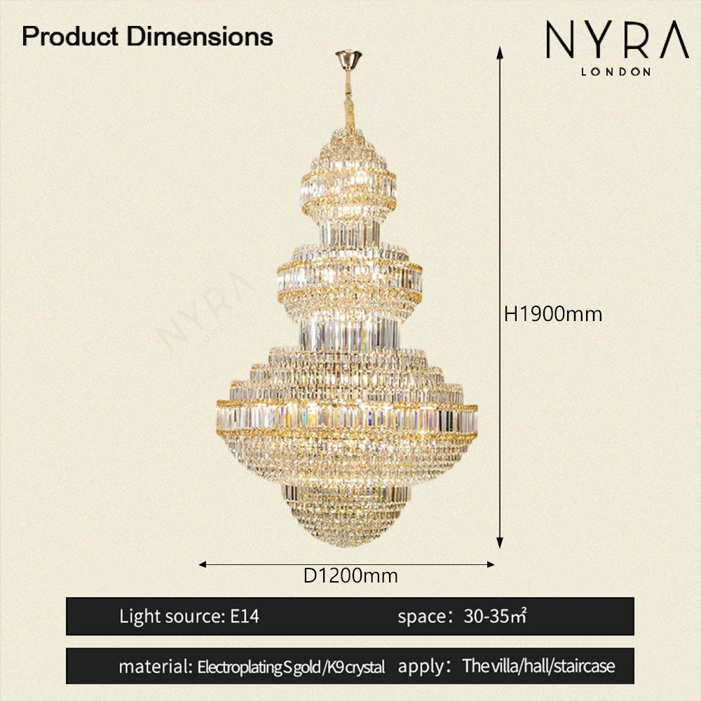 Nyra Royal Crystal Chandelier