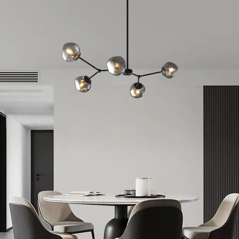 Minimalist Lava Glass Chandelier