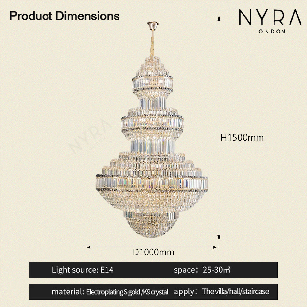 Nyra Royal Crystal Chandelier