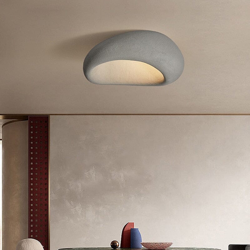 White Gray Wabi Sabi LED Ceiling Lights