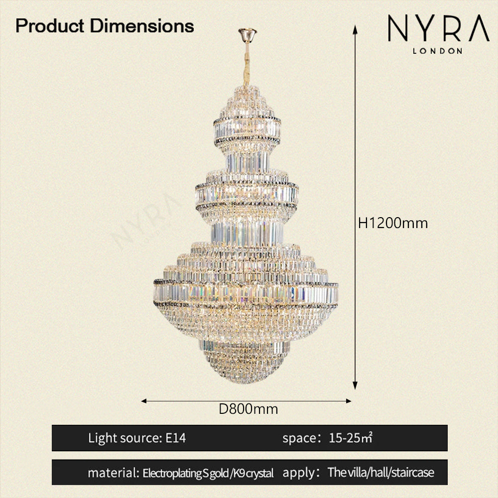 Nyra Royal Crystal Chandelier