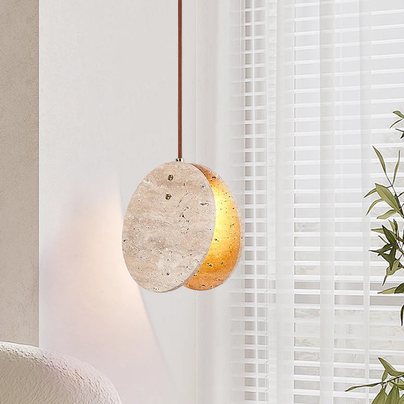 Tao Travertine Pendant Light