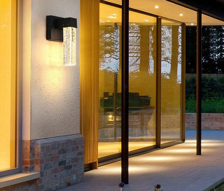 Crystal IP65 Waterproof Aluminum Outdoor Wall  Lamp