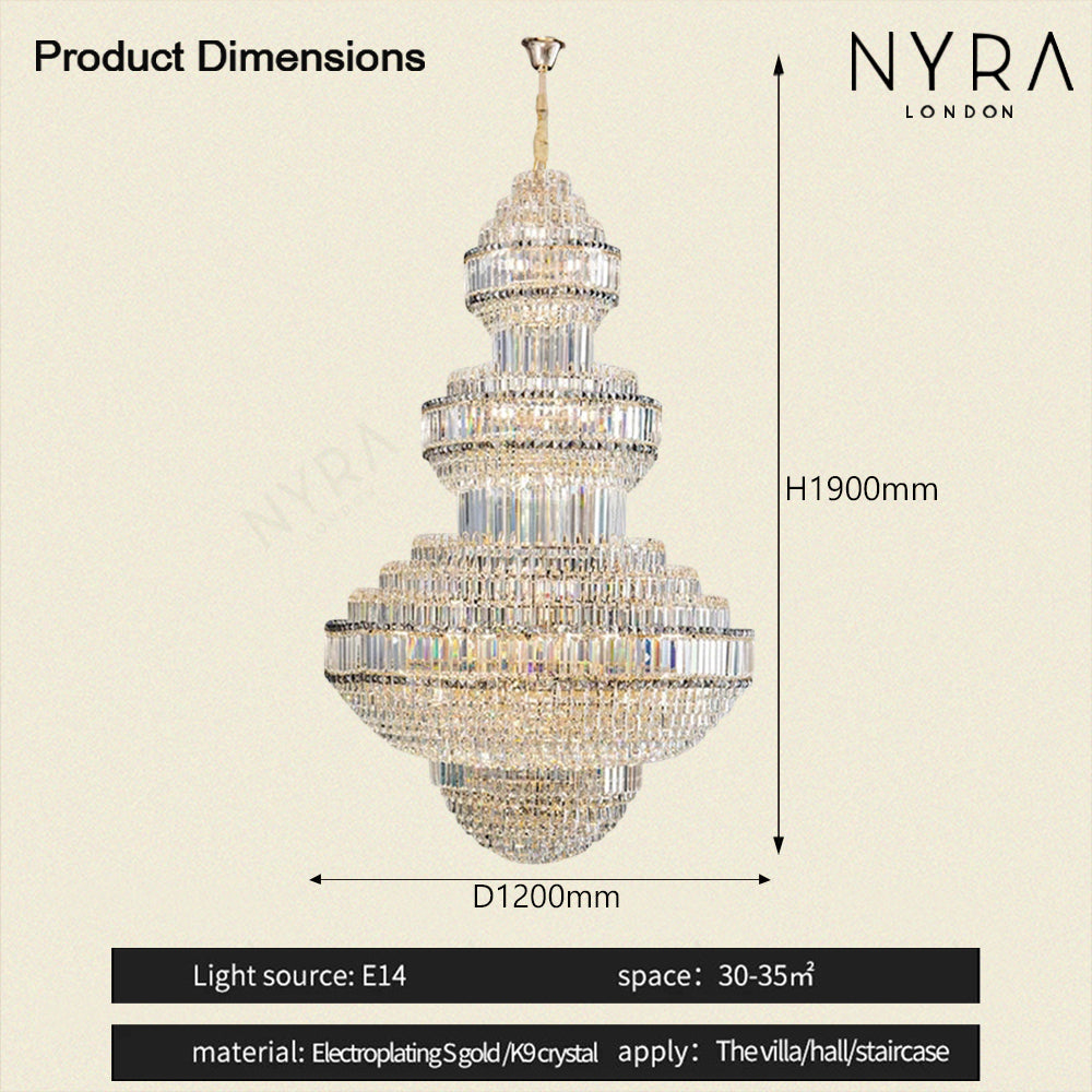 Nyra Royal Crystal Chandelier