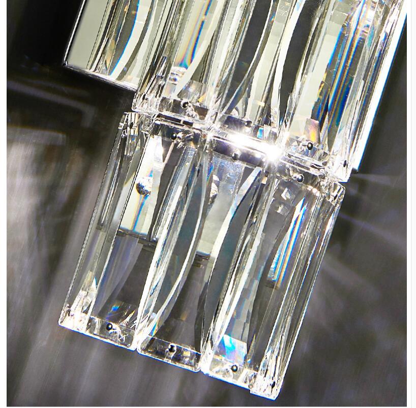 Silver Spark Crystal Wall Lamp