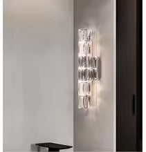 Silver Spark Crystal Wall Lamp